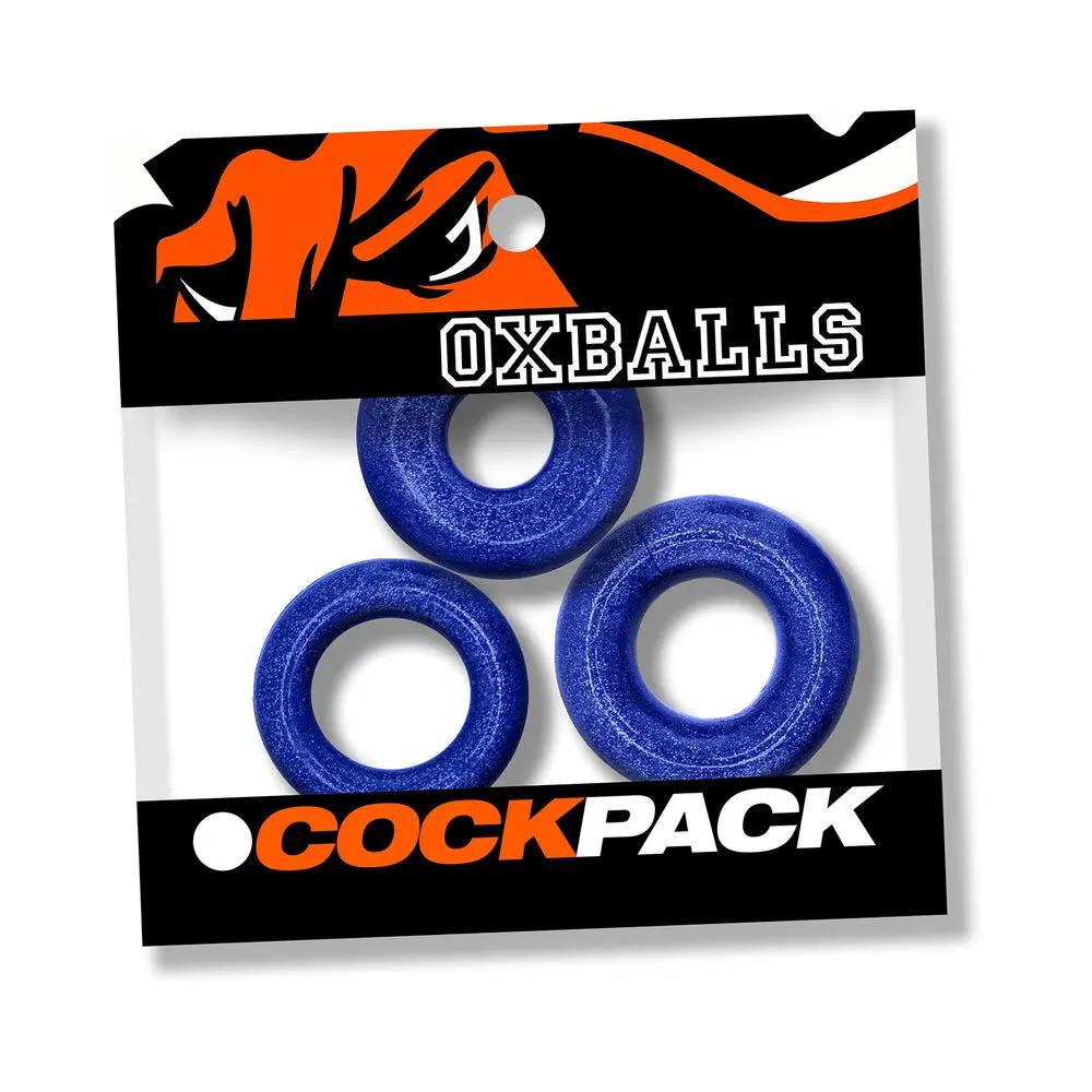 Oxballs Cockpack Multi Design 3-Pack Blue Fire by Oxballs