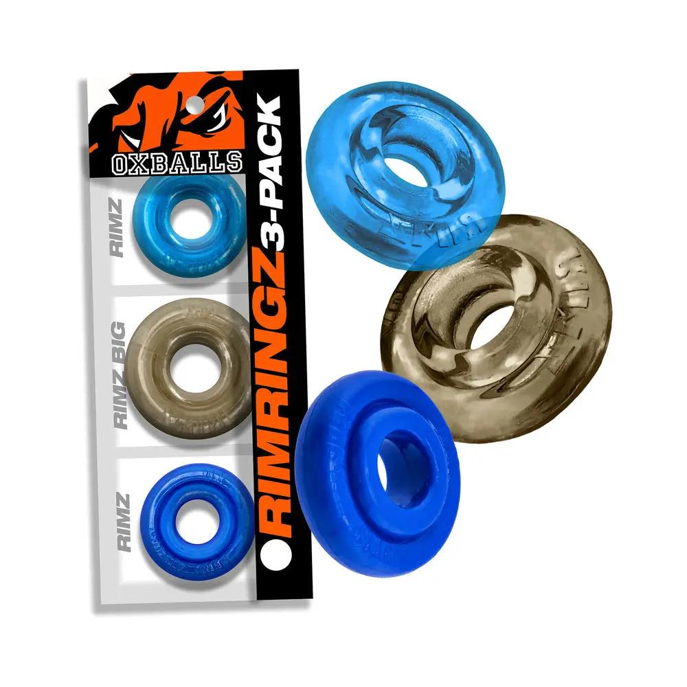 Oxballs Rimringz Multi Size 3-Pack Cool Blues by Oxballs
