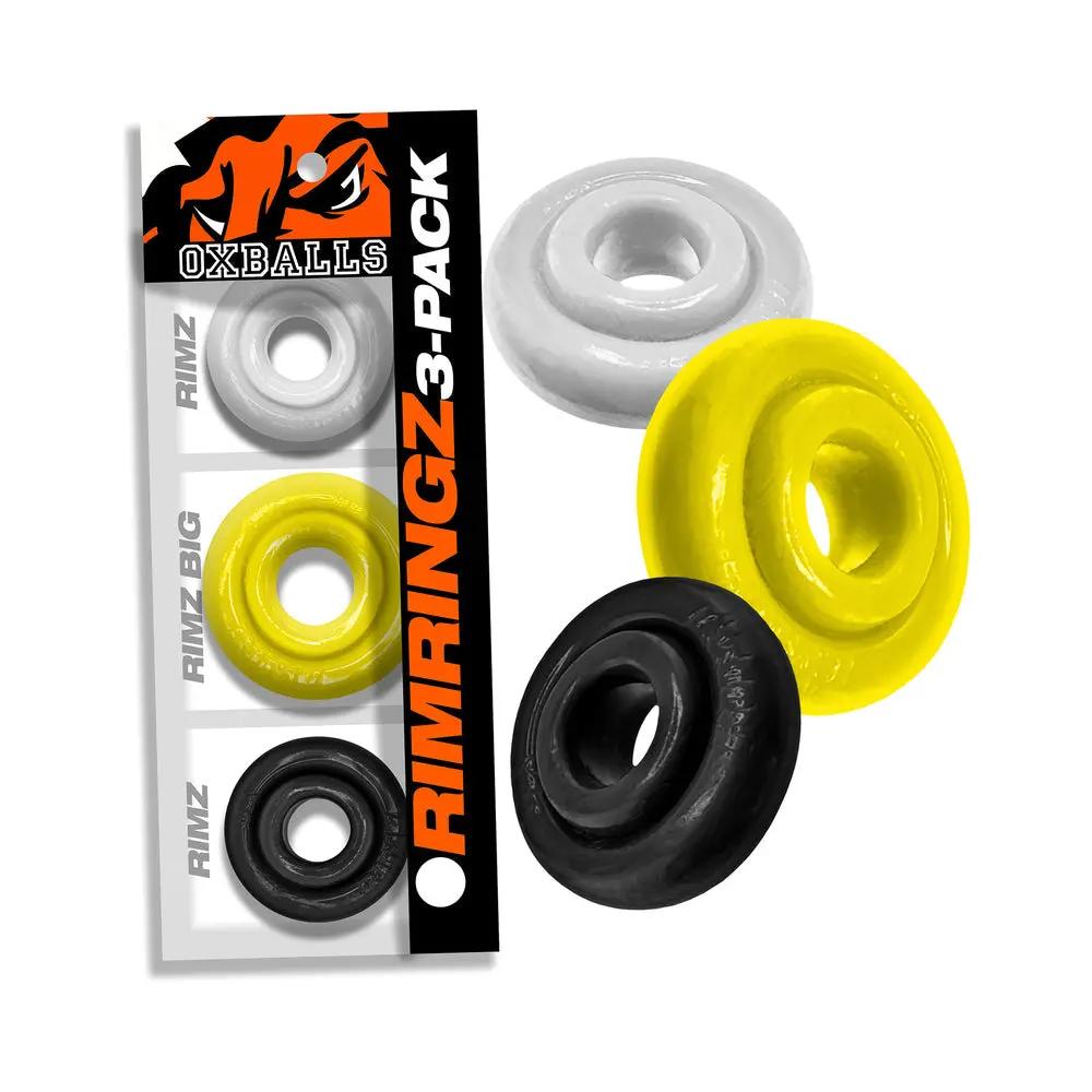 Oxballs Rimringz Multi Size 3-Pack Shockwave by Oxballs