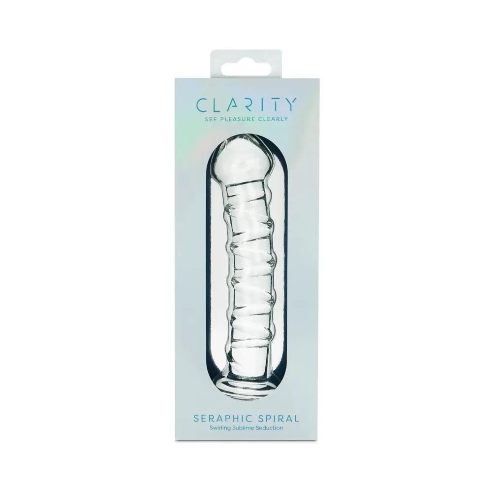 Clarity Seraphic Spiral Glass Dildo by Creative Conceptions