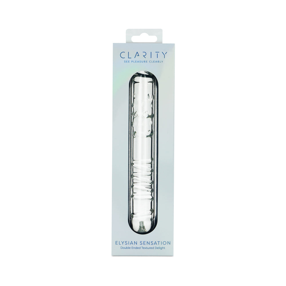 Clarity Elysian Sensation Glass Dildo by Creative Conceptions