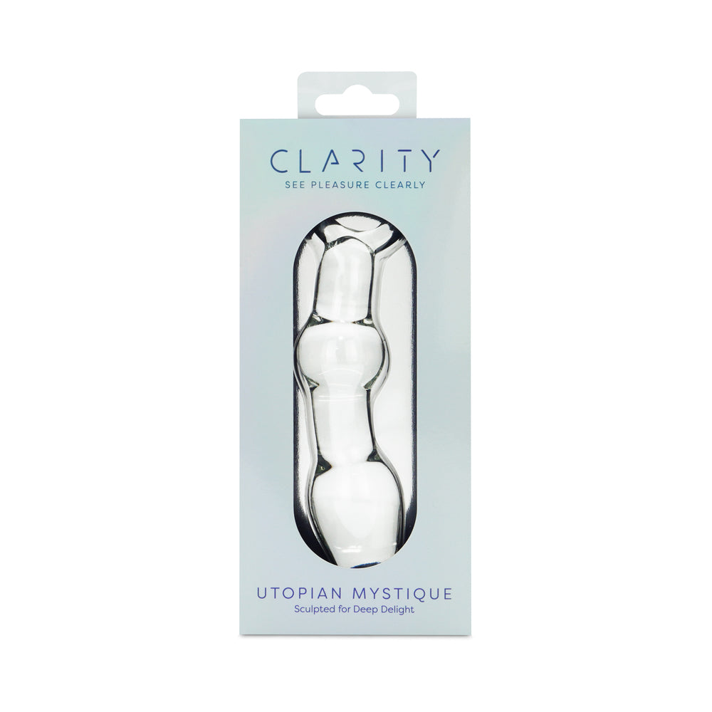 Clarity Utopian Mystique Glass Dildo by Creative Conceptions