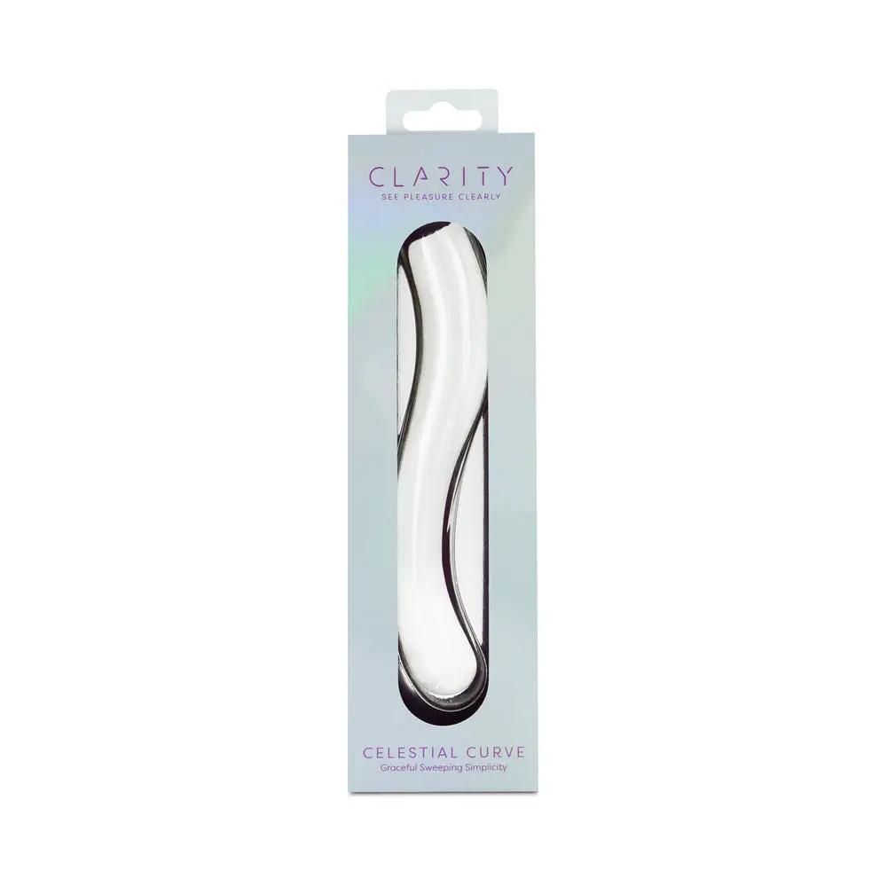 Clarity Celestial Curve Glass Dildo by Creative Conceptions