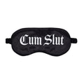Ouch! Cum Slut Printed Mask Satin Black by Shots