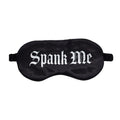 Ouch! Spank Me Printed Mask Satin Black by Shots