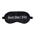 Ouch! Suck Don't Bite Printed Mask Satin Black by Shots