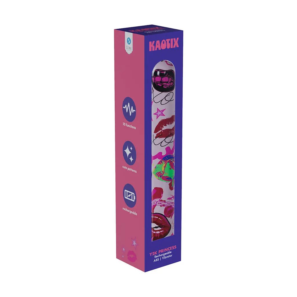 SLI Kaotix Y2K Princess Rechargeable Vibrator Powder Pink by Shots