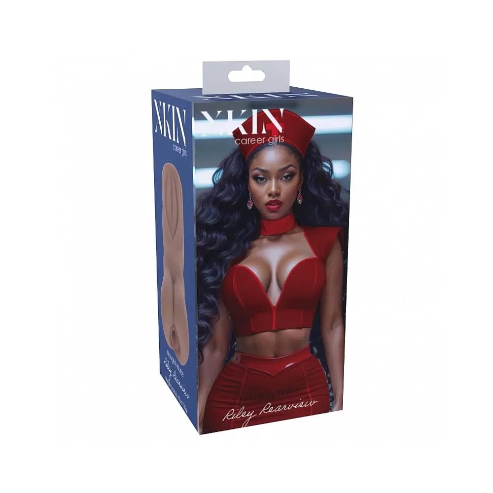 Xkin Career Girls Riley Rearview Stroker Brown by Shots