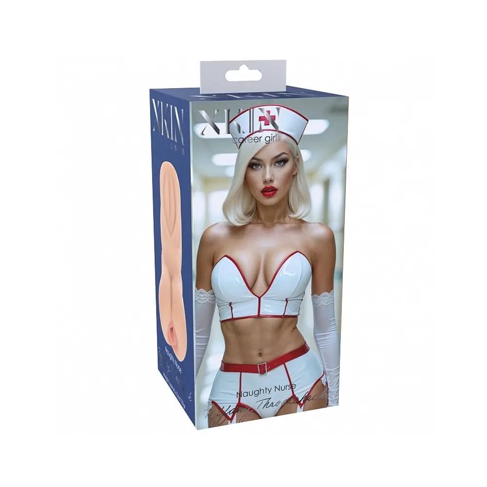 Xkin Career Girls Tiffany Throatcheck Stroker Beige by Shots