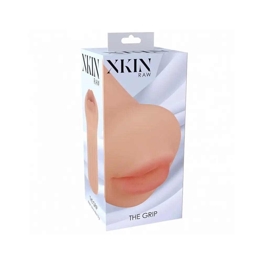 Xkin Raw The Grip Stroker Beige by Shots