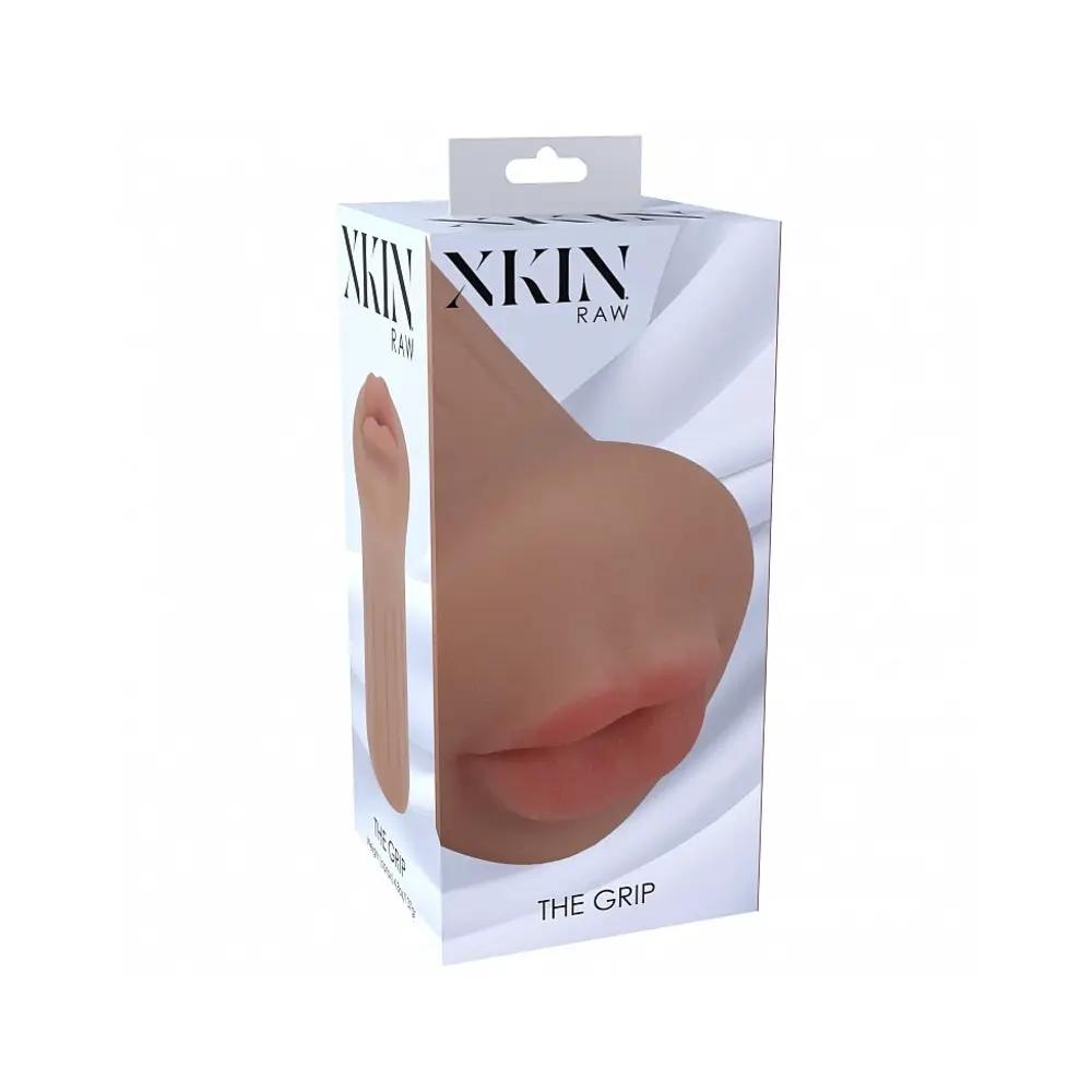 Xkin Raw The Grip Stroker Tan by Shots