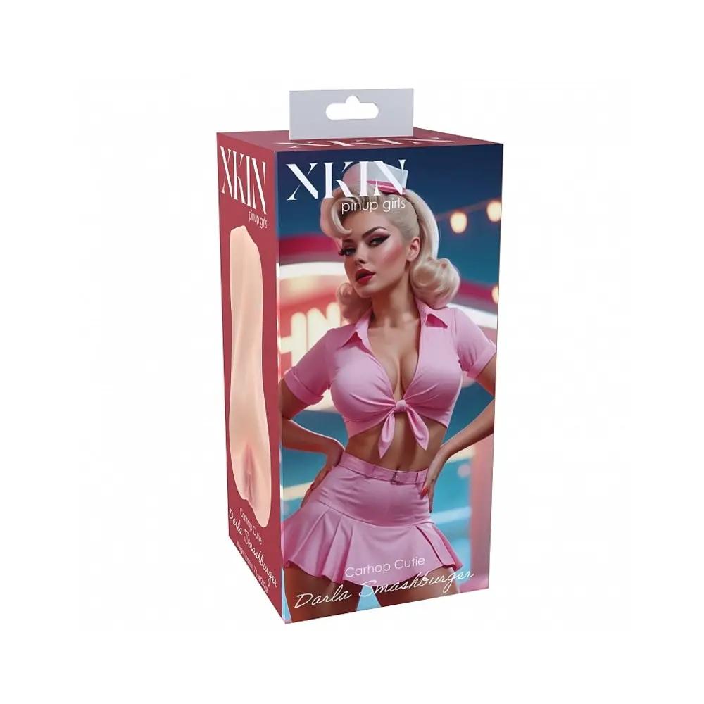 Xkin Pinup Girls Darla Smashburger Stroker Beige by Shots