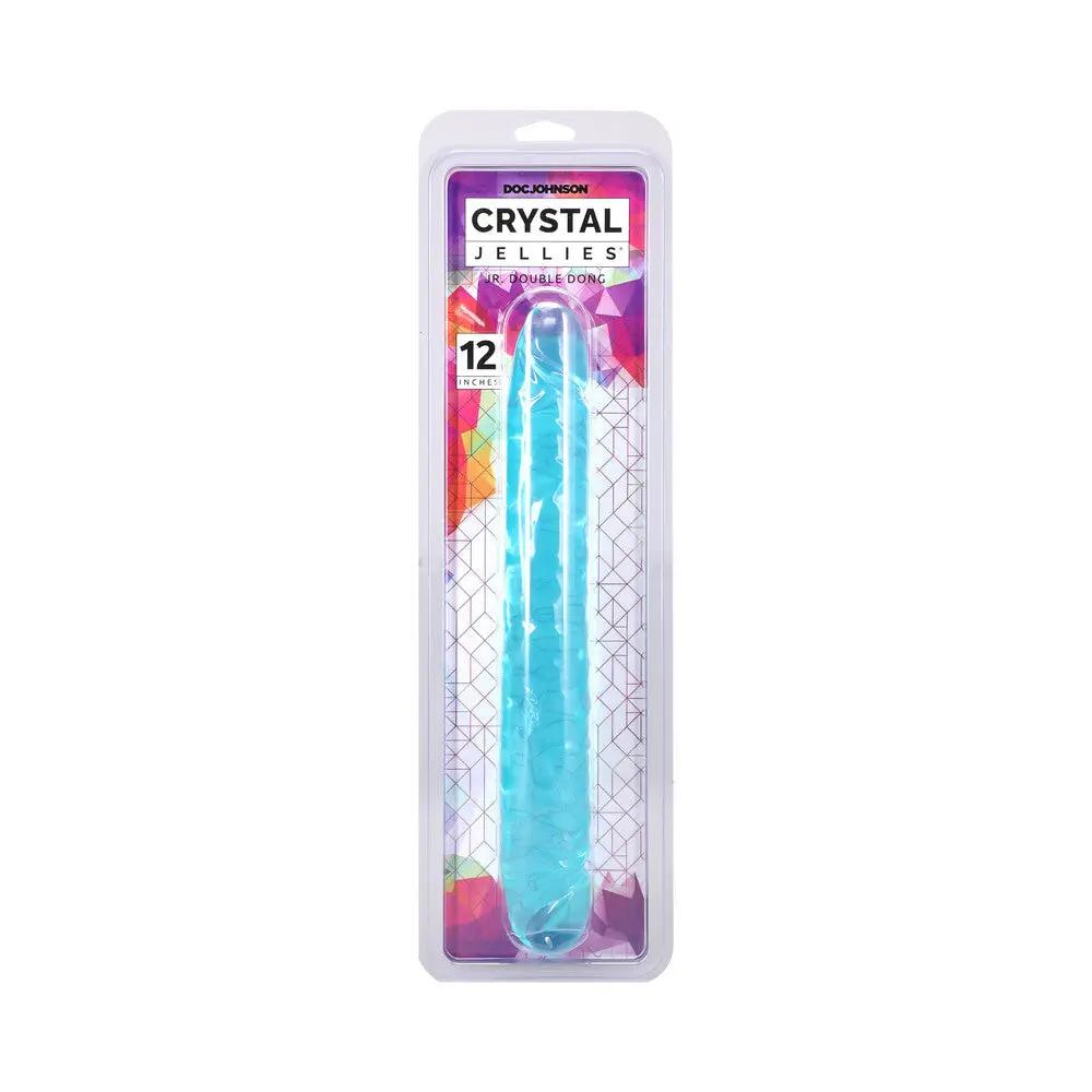 Crystal Jellies 12 in. Jr. Double Dong Teal by Doc Johnson
