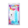 Crystal Jellies 7 in. Realistic Cock with Balls Teal by Doc Johnson