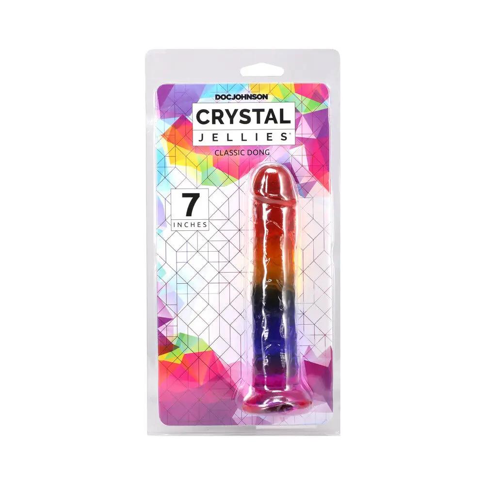 Crystal Jellies 7 in. Dong Rainbow by Doc Johnson