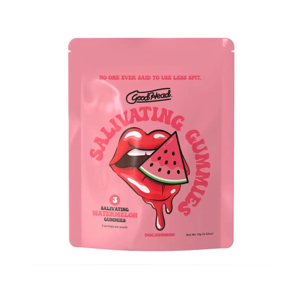 GoodHead Salivating Gummies 3-Pack Watermelon (Bulk) by Doc Johnson