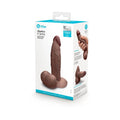 b-Vibe Slipskin Realistic Silicone Dildo 6 in. Girthy Brown by b-Vibe