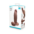 b-Vibe Slipskin Realistic Silicone Dildo 8 in. Girthy Brown by b-Vibe