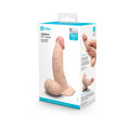 b-Vibe Slipskin Realistic Silicone Dildo 6.5 in. Curved Cream by b-Vibe