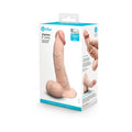b-Vibe Slipskin Realistic Silicone Dildo 8 in. Curved Cream by b-Vibe