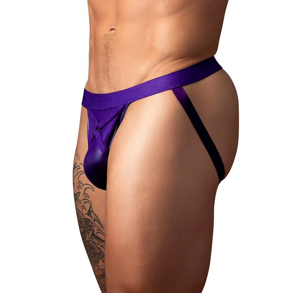 Male Power Eggplant Crossover Jock Plum S/M by Male Power