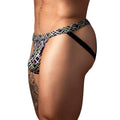 Male Power Gridlock'd Jock with Strap Print S/M by Male Power