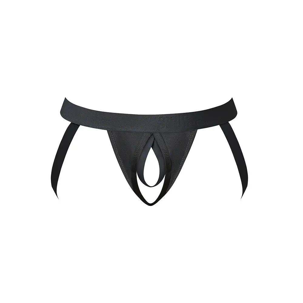 Male Power Open Ended Jock Open Black L/XL by Male Power
