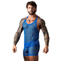 Male Power Fishnet 2.0 Tank Top Royal S/M by Male Power