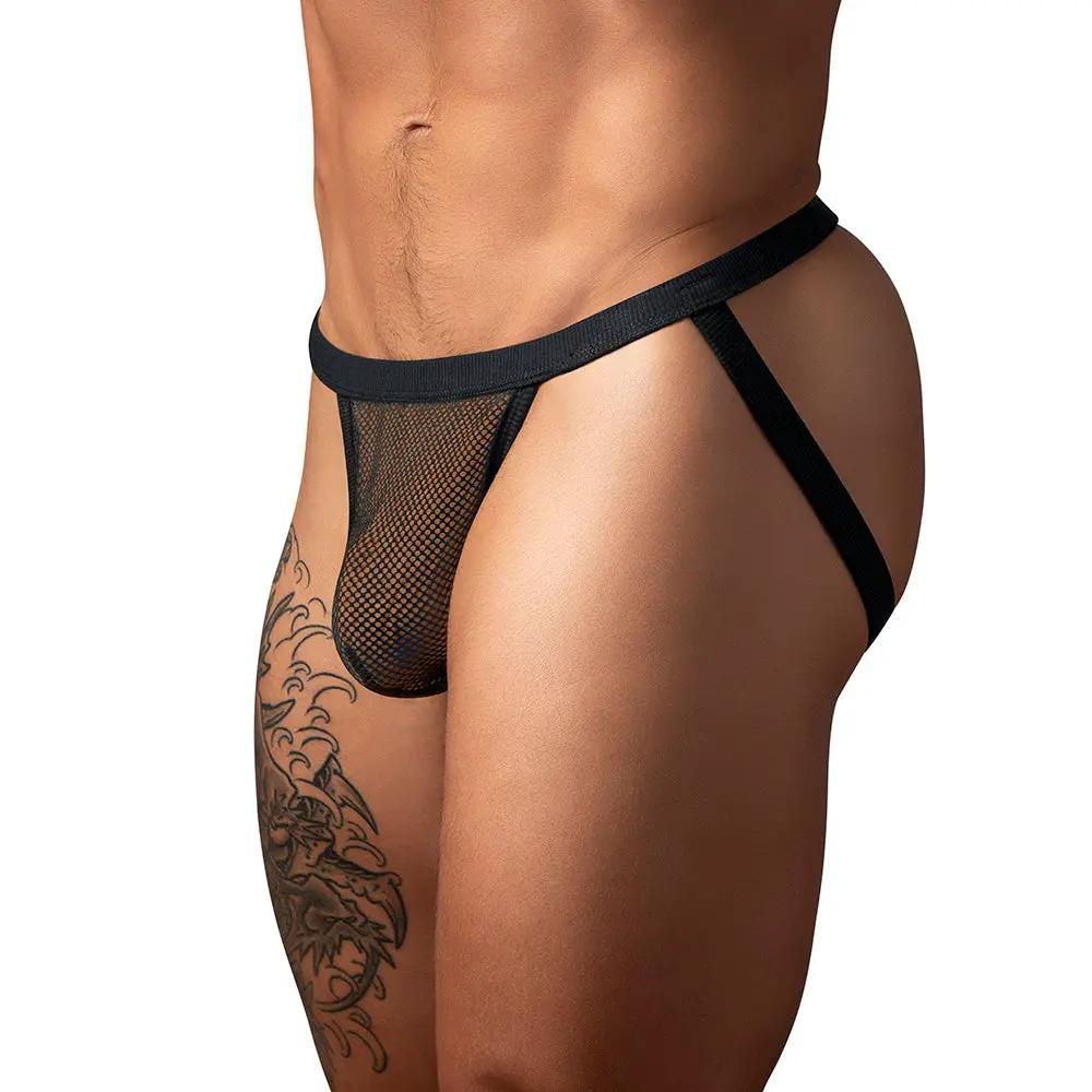 Male Power Fishnet 2.0 Jock Black S/M by Male Power