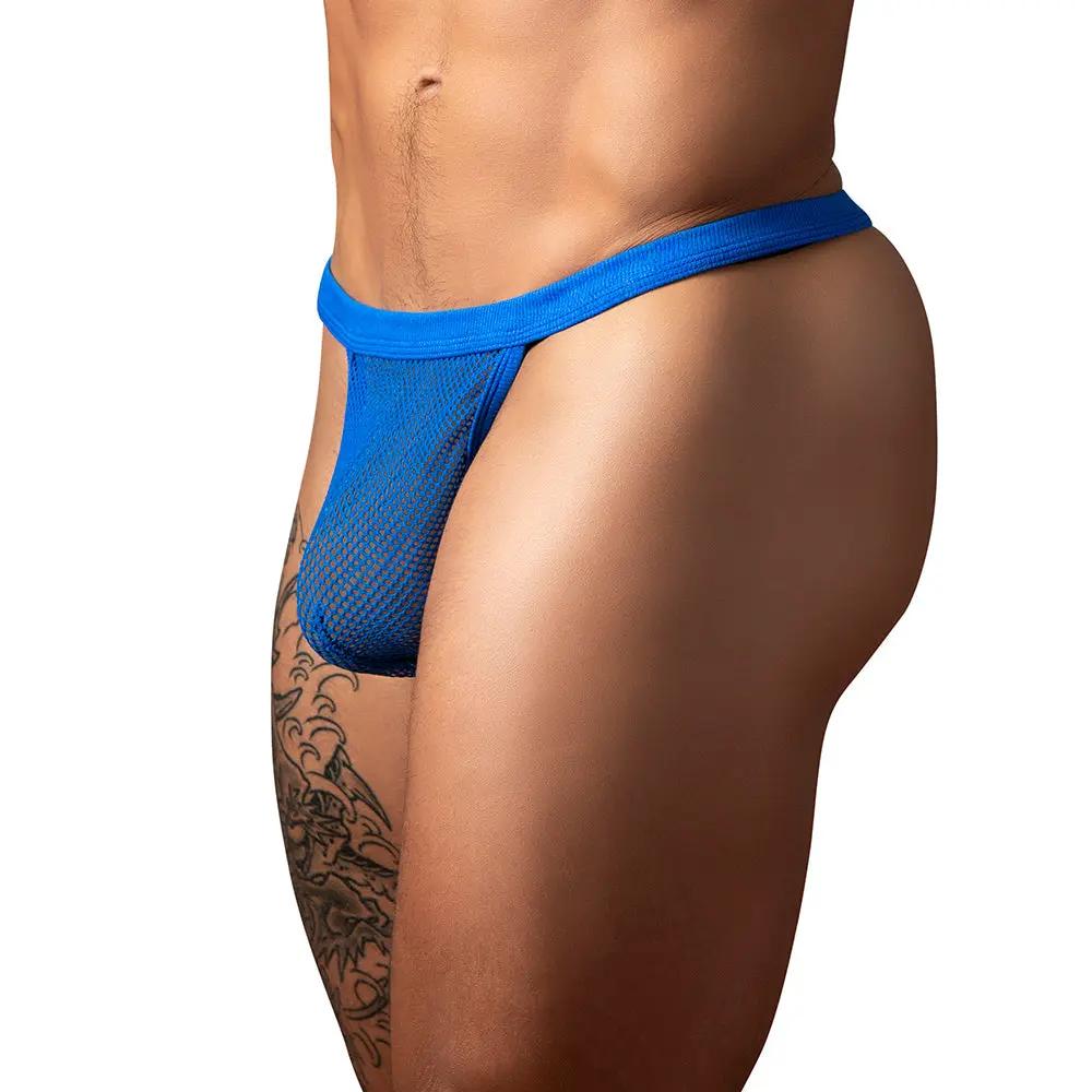 Male Power Fishnet 2.0 G-String Royal O/S by Male Power