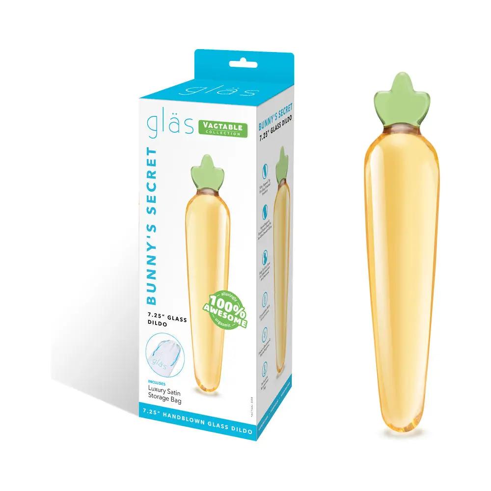 Glas Bunny's Secret 7.25 in. Glass Dildo by Electric Eel