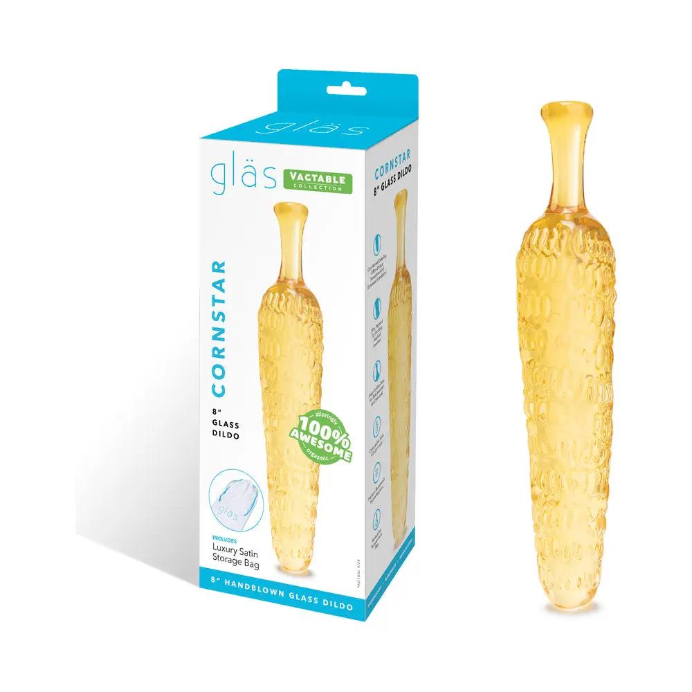 Glas Cornstar 8 in. Glass Dildo by Electric Eel