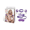 Lux Fetish Collar Cuffs & Leash Set with Removable Cuffs and Leash by Electric Eel