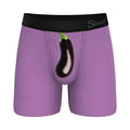 Shinesty The Double Entendre Eggplant Ball Hammock Pouch Underwear with Fly S by Shinesty