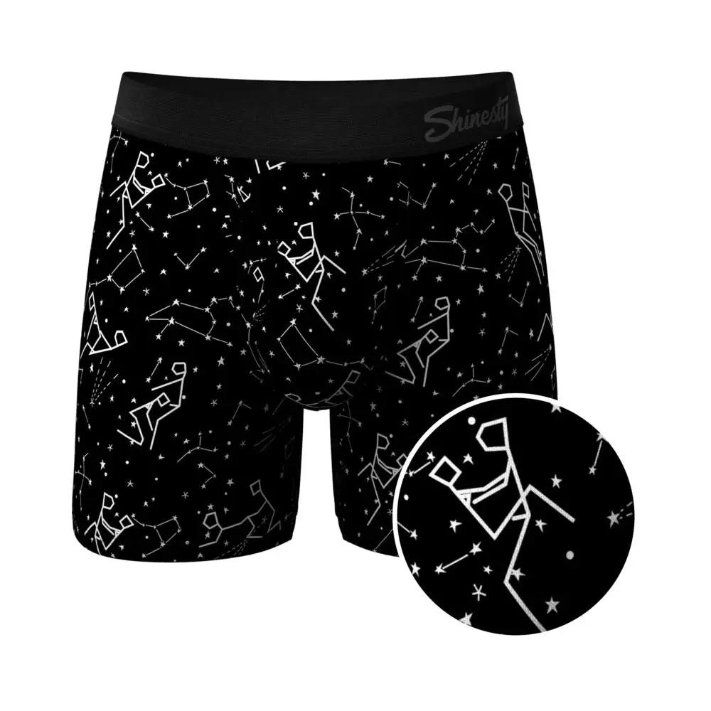 Shinesty The Big Bang Glow-in-the-Dark Constellation Ball Hammock Pouch Underwear with Fly XL by Shinesty