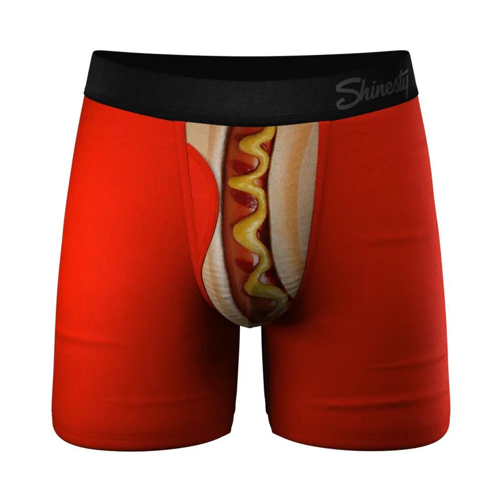 Shinesty The Coney Islands Hot Dog Ball Hammock Pouch Underwear with Fly XL by Shinesty