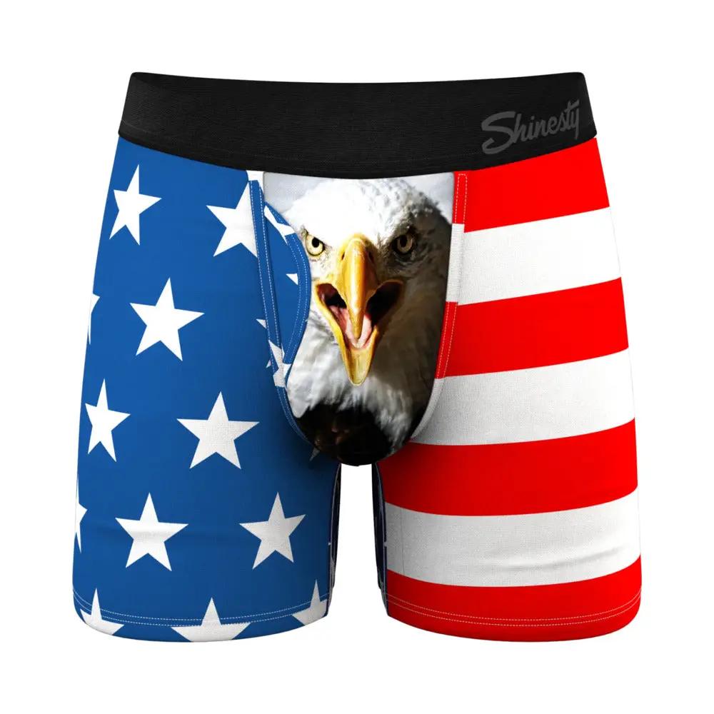 Shinesty The Mascot American Flag Ball Hammock Pouch Underwear with Fly XL by Shinesty