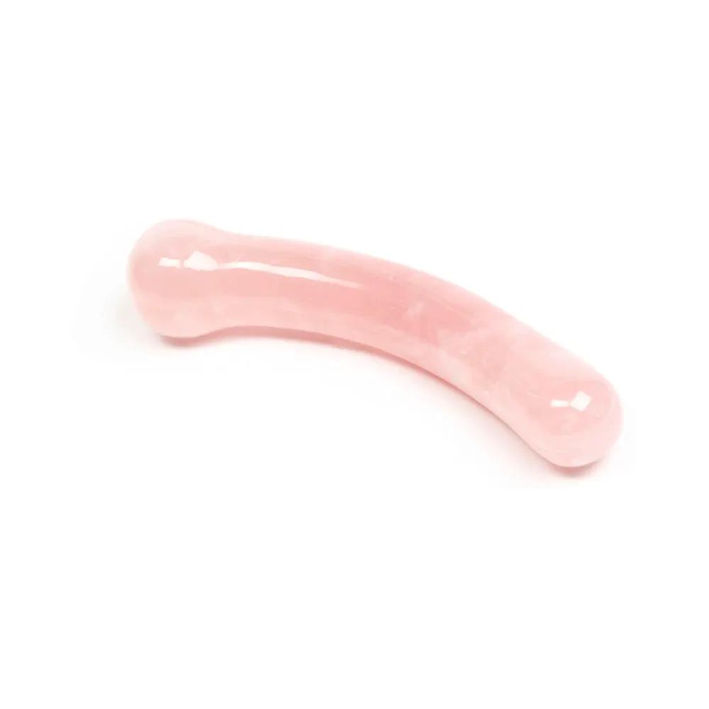 Chakrubs Heart Curve Rose Quartz Wand by Chakrubs