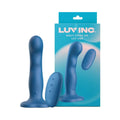 Luv Inc Ws38: Wavy Strap On Luv Vibe Blue by Luv Inc.