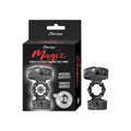 Magic Beaded Cock Ring&Adjustable Ball Straps Black by Nasstoys