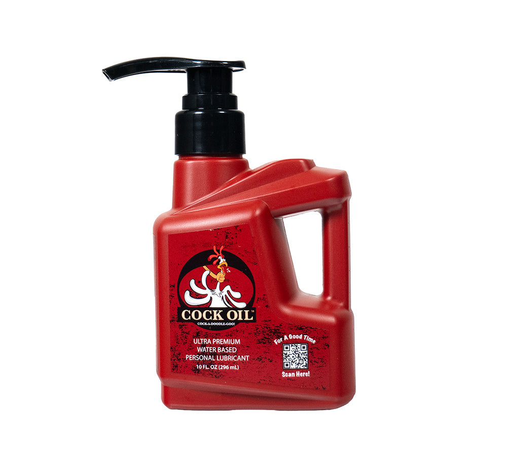 Cock Oil Water-Based Lubricant Plastic Bottle with Pump Top 10 oz. by Cock Oil