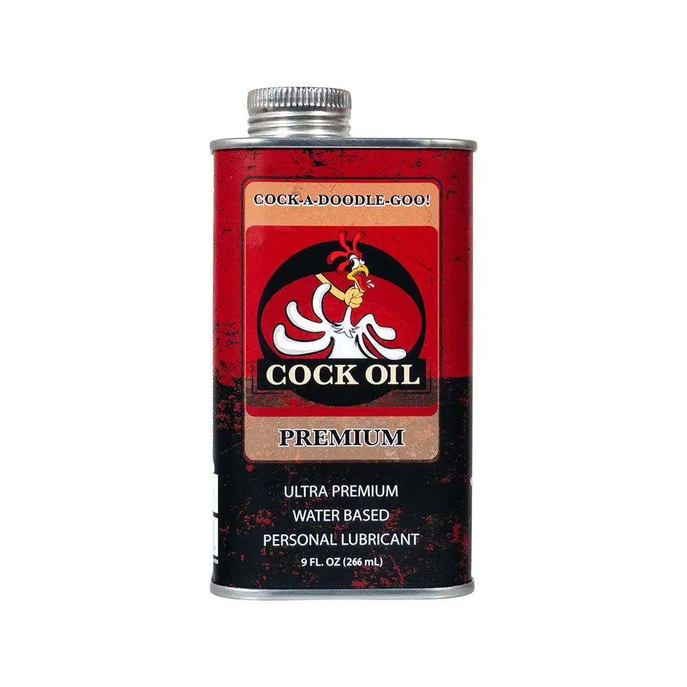 Cock Oil Water-Based Lubricant Metal Can with Inner Plastic Liner 9 oz. by Cock Oil