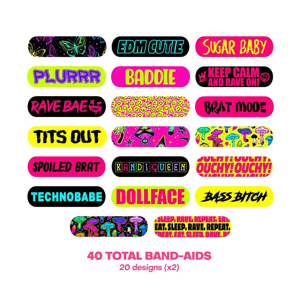 Ouchie Stix by Neva Nude Plur Vibes Bandages 40-Pack by Neva Nude