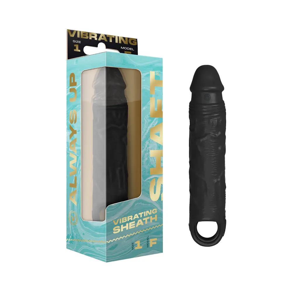 Shaft Vibrating Model F: Sheath Size 1 Black by Shaft