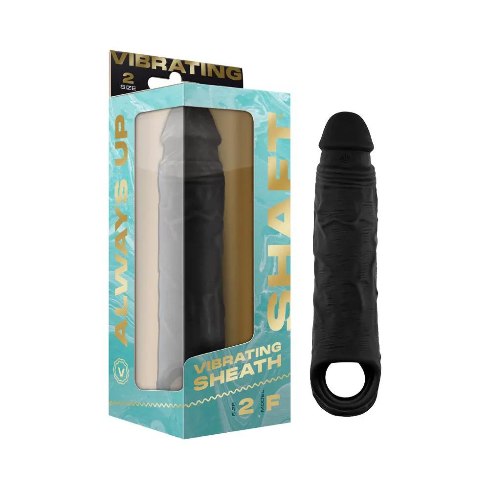 Shaft Vibrating Model F: Sheath Size 2 Black by Shaft