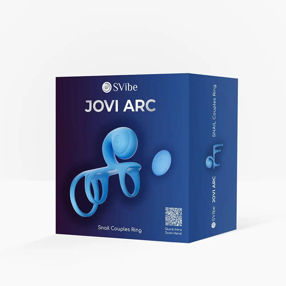 SVibe Snail JOVI Arc Couples Ring Blue Haze by SVibe