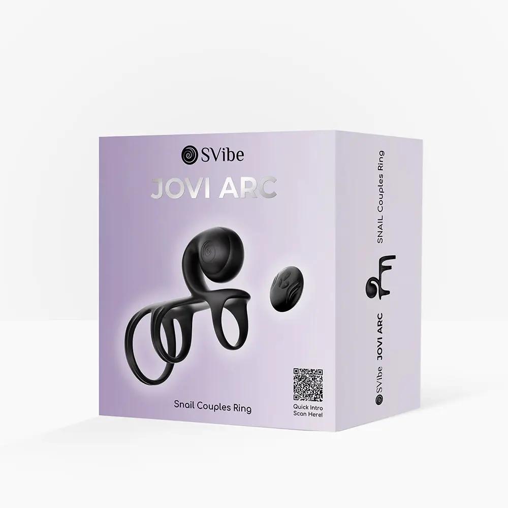 SVibe Snail JOVI Arc Couples Ring Noir Haze by SVibe