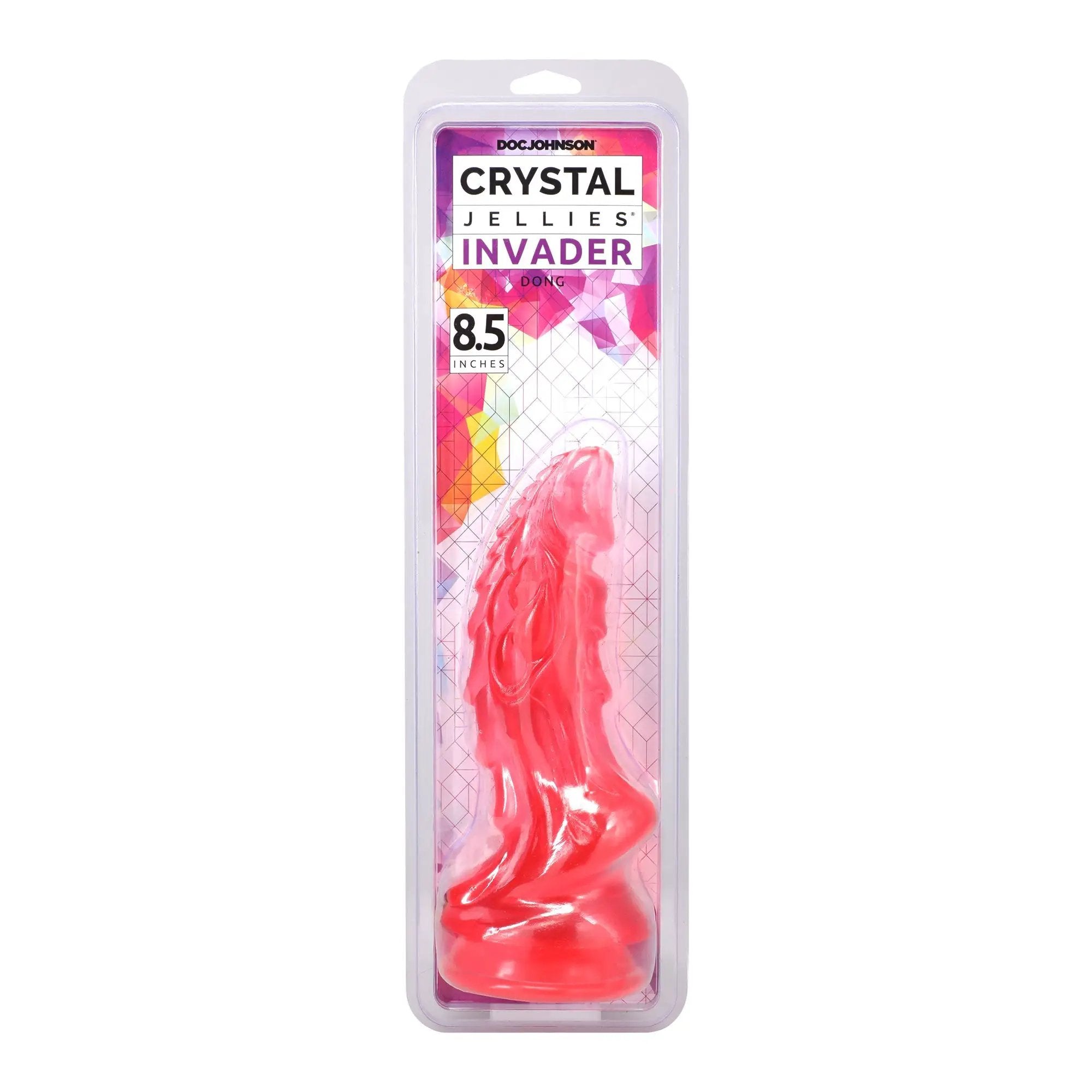 Crystal Jellies Invader 8.5 in. Dildo Pink by Doc Johnson