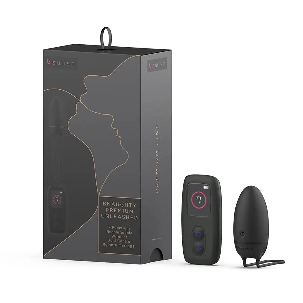 B Swish Bnaughty Premium Unleashed Vibrator Black by B Swish