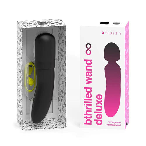 B Swish Bthrilled Premium Mini Wand Noir by B Swish